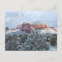 Sedona Arizona Coberta de Neve Inverno