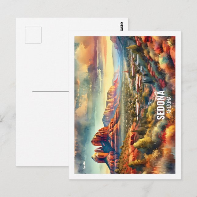 Cartão Postal Sedona Arizona EUA Cria-d-água Famosa (Frente/Verso)