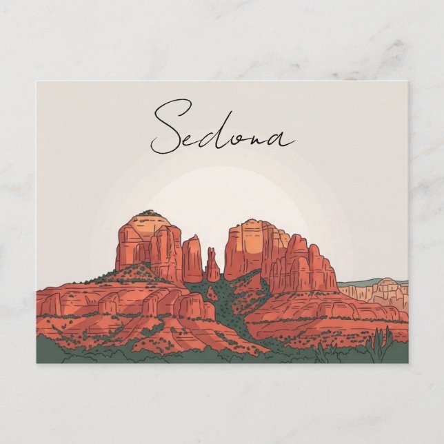 Cartão Postal Sedona Arizona Travel Vertical (Frente)