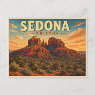 Cartão Postal Sedona Arizona Viagem Antiga