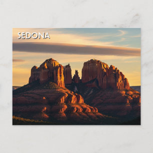 Cartão Postal Sedona Arizona Viagem Rochas Vermelhas Vertical