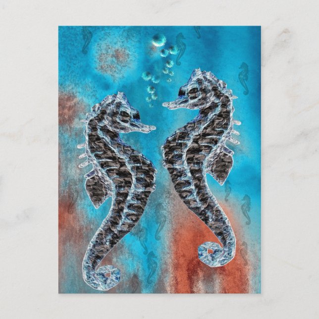 Cartão Postal Seepferdchen (Frente)