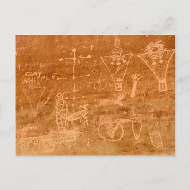 Cartão Postal Sego Canyon Petroglicphs, Utah (Frente)