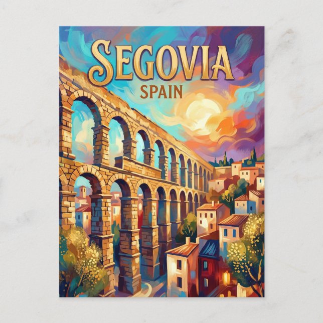 Cartão Postal Segóvia Espanha (Frente)
