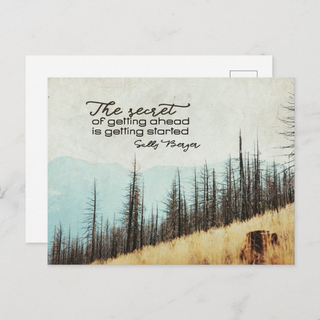 Cartão Postal Segredo De Avançar (Frente/Verso)