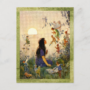 Cartão Postal Segredos de fada - Cartão-postal antigo