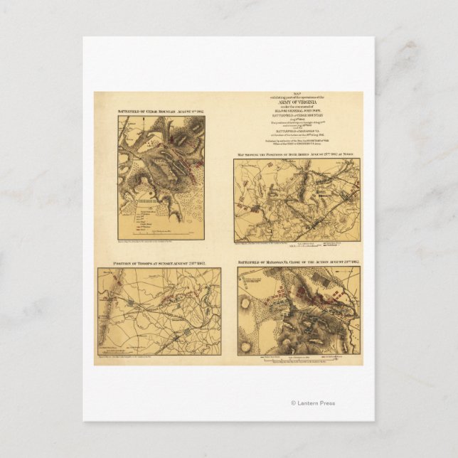Cartão Postal Segunda Batalha de Bull Run 5 (Frente)