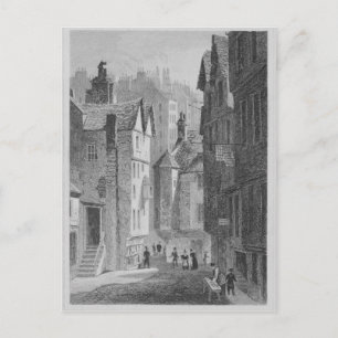 Cartão Postal segundo grau, Wynd, Edimburgo gravado por