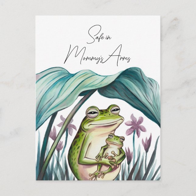 Cartão Postal Segurança nas armas de Mamãe (Frente)