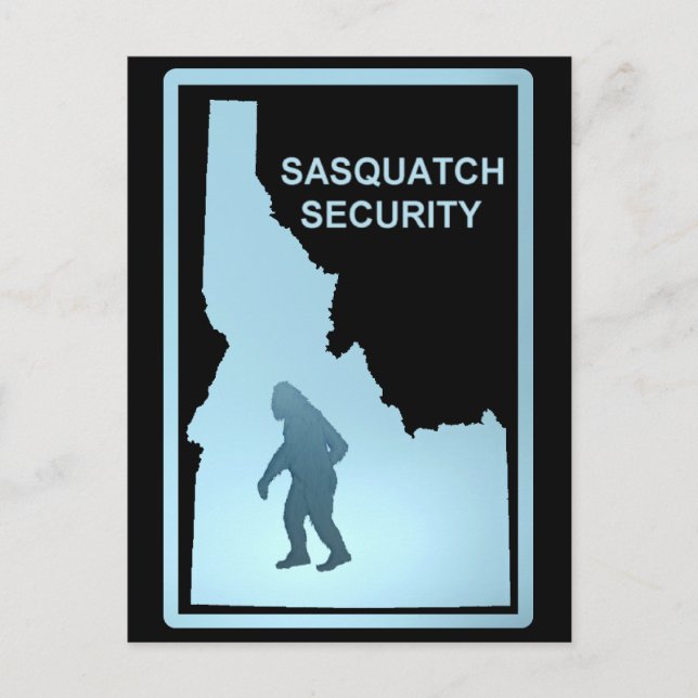 Cartão Postal Segurança Sasquatch (Frente)