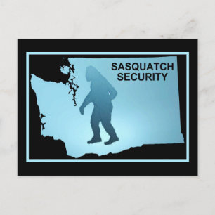 Cartão Postal Segurança Sasquatch - Washington