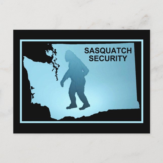 Cartão Postal Segurança Sasquatch - Washington (Frente)
