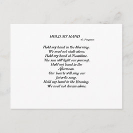 Cartão Postal SEGURE O Cartão-Postal MÃO