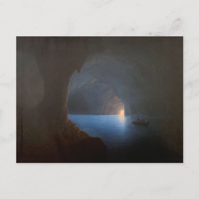 Cartão Postal Seiffert, O grogue azul em Capri - Nápoles, Itália (Frente)