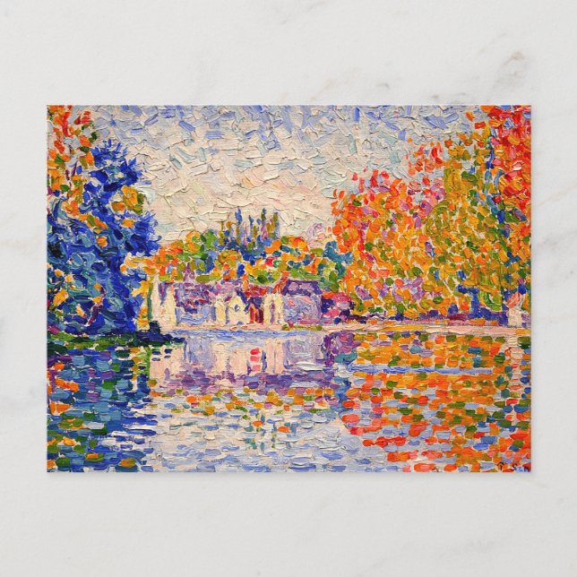 Cartão Postal Seine Fine Art Painting Paul Signac (Frente)