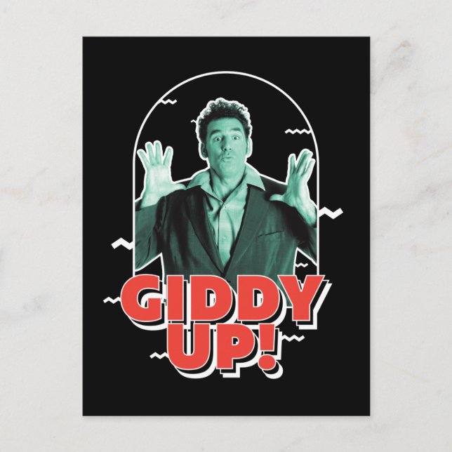 Cartão Postal Seinfeld | Kramer - Giddy Up! (Frente)