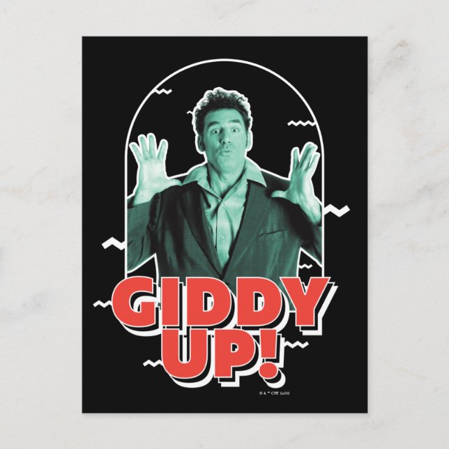 Cartão Postal Seinfeld | Kramer - Giddy Up! (Frente)