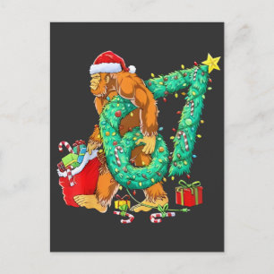 Cartão Postal Seis Sete Pé Grande 67 Sasquatch Meme Natal