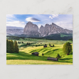 Cartão Postal Seiser Alm Dolomite Alps, Itália