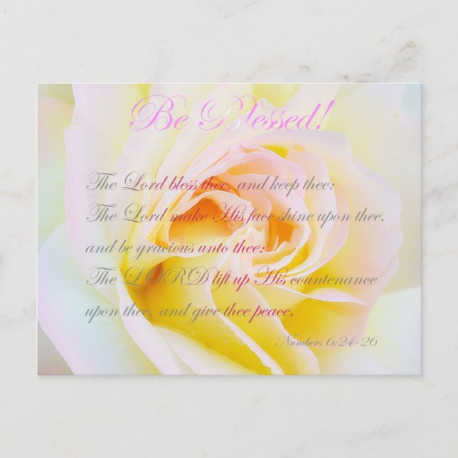 Cartão Postal Seja abençoado! (Frente)