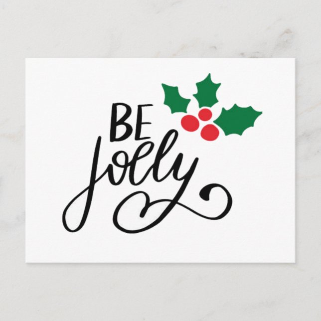 Cartão Postal Seja alegre (Frente)