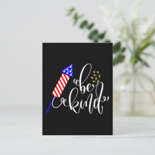Cartão Postal Seja Feliz 4 De Julho Dia Da Independência Estados