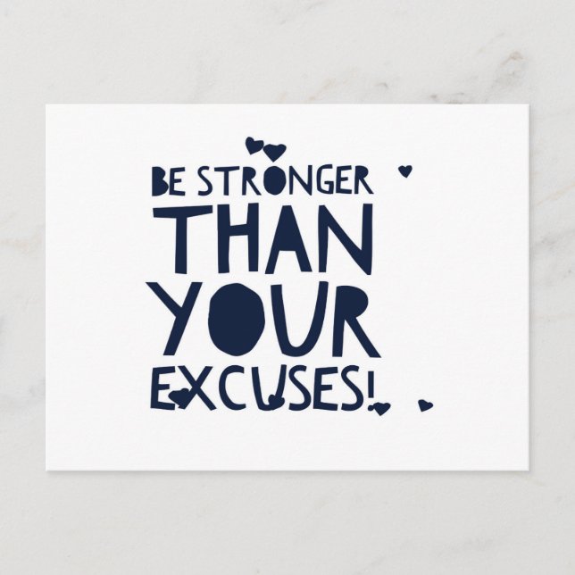 Cartão Postal Seja forte (Frente)