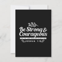 Seja forte e corajoso - Joshua 1:9 Bíblia Verse