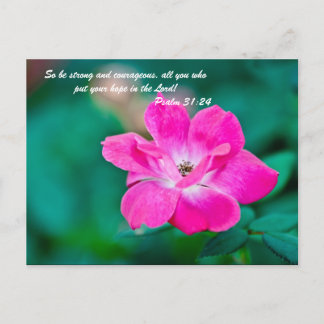 Cartão Postal Seja forte e corajoso, todos vocês que colocaram o