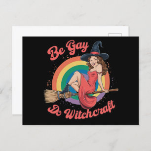 Cartão Postal Seja Gay Do Witchcraft Orgulho gay Witchcraft Hall