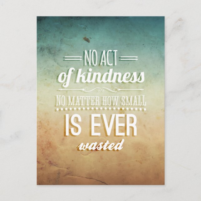 Cartão Postal Seja gentil (Frente)