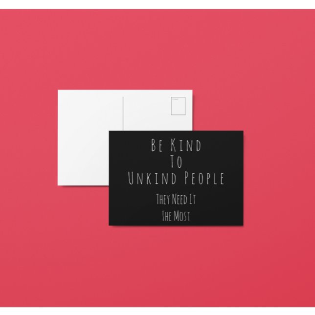 Cartão Postal Seja gentil com,Cartão Postal do Pessoas Não Sujei (Criador carregado)