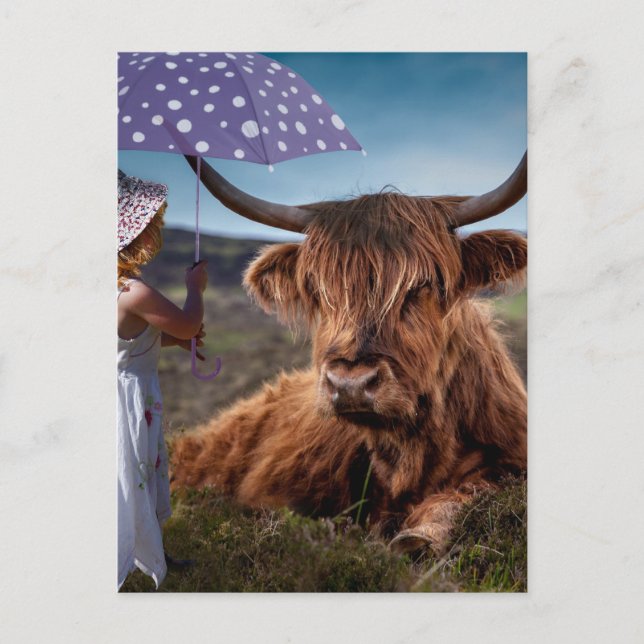 Cartão Postal Seja gentil com os animais (Frente)