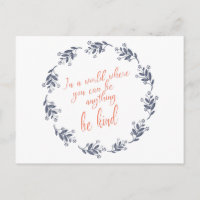 Seja gentil em texto Bonito