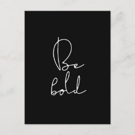 Cartão Postal Seja negrito fonte branca
