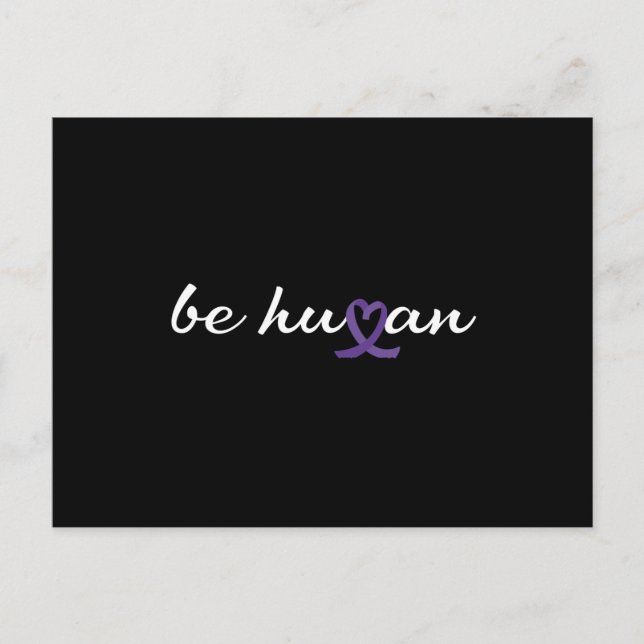 Cartão Postal Seja o dia da camisa laranja humana (Frente)