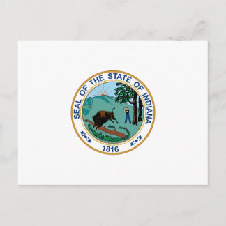 Cartão Postal Selagem do Estado de Indiana