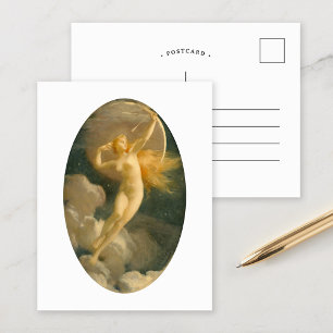 Cartão Postal Selene, Deusa da Lua   Jules Machard