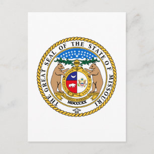 Cartão Postal Seletor de Estado do Missouri