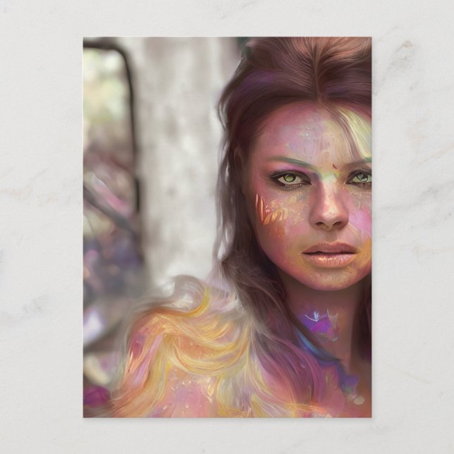 Cartão Postal Selfie Woman (Frente)