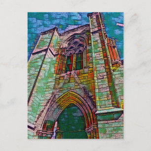 Cartão Postal SELIMIYE MOSQUE, pintura de Nicosia