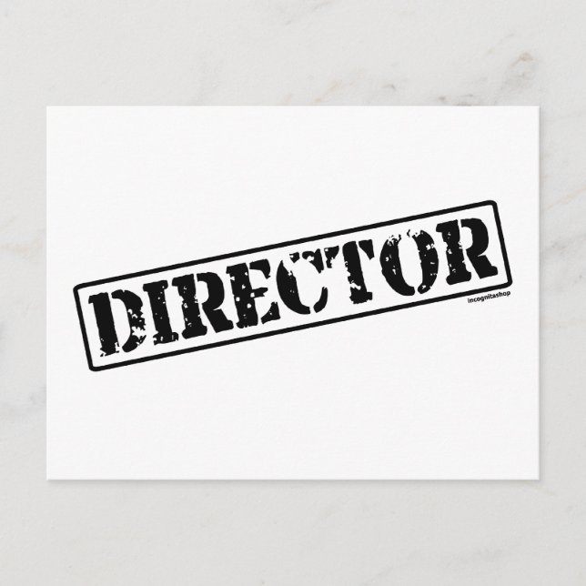 Cartão Postal Selo de Diretor (Frente)