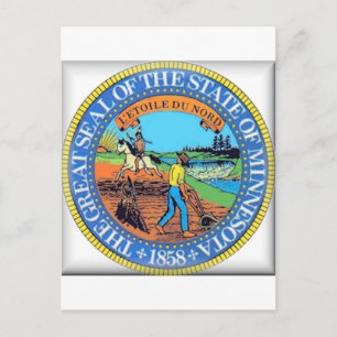 Cartão Postal Selo do Estado de Minnesota