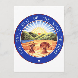 Cartão Postal Selo do Estado de Ohio