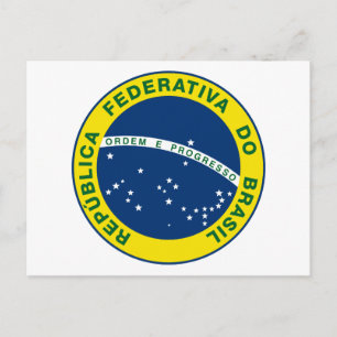 Cartão Postal Selo Nacional do Brasil