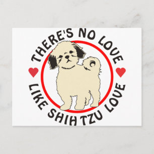 Cartão Postal Sem Amor Como Shih Tzu Love-Puppy