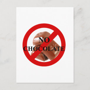 Cartão Postal Sem chocolate