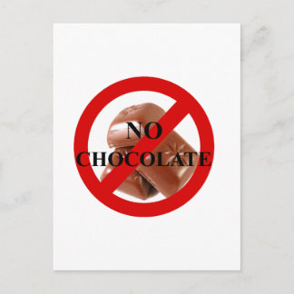 Cartão Postal Sem chocolate