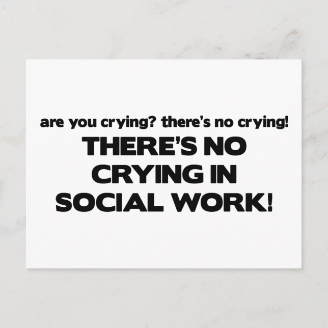 Cartão Postal Sem Choro no Trabalho Social (Frente)