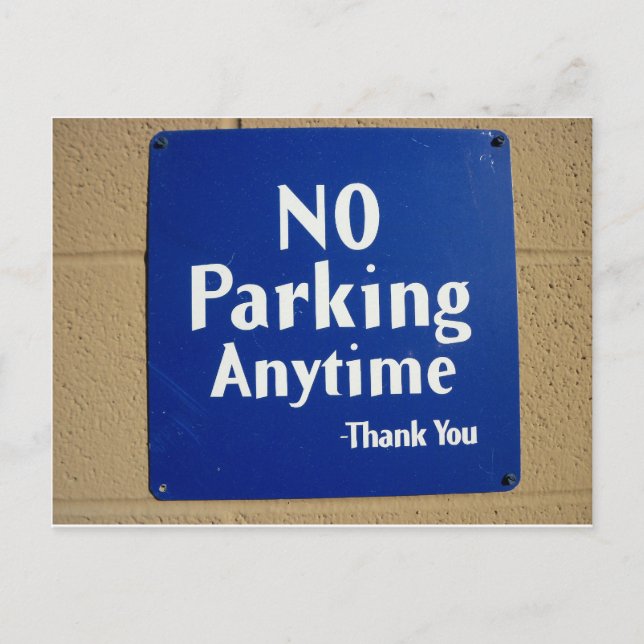 Cartão Postal Sem Estacionamento Obrigado (Frente)